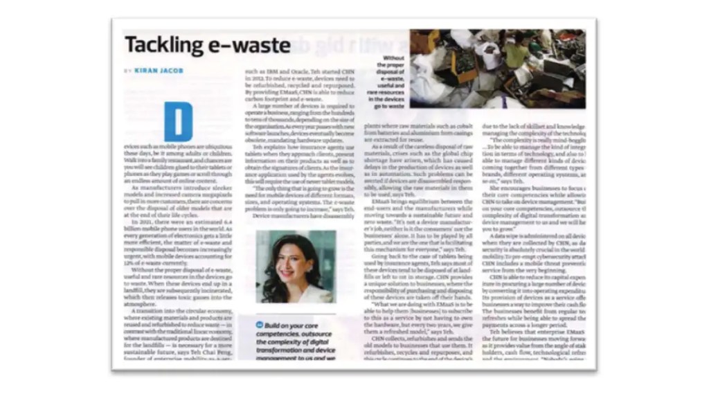 The Edge wrote an article about how CHN handle e-waste with device management