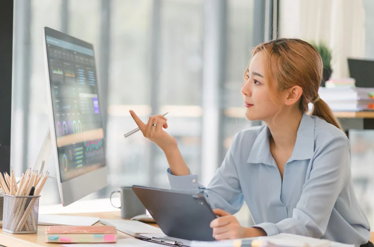 Engineer checking AI driven MDM dashboard