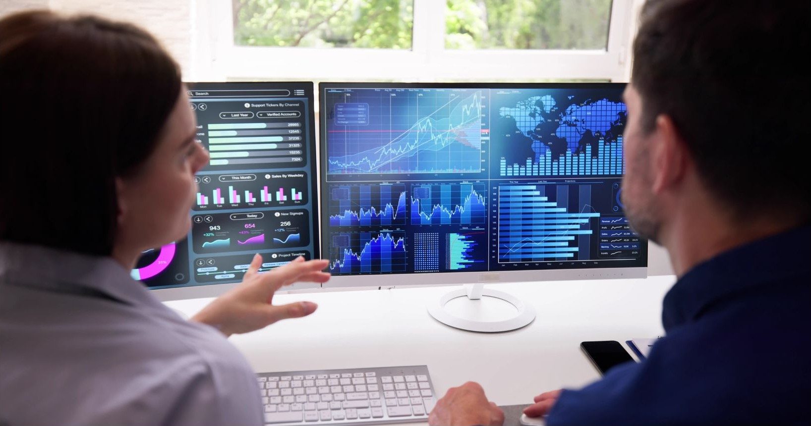 colleague discussing security issue