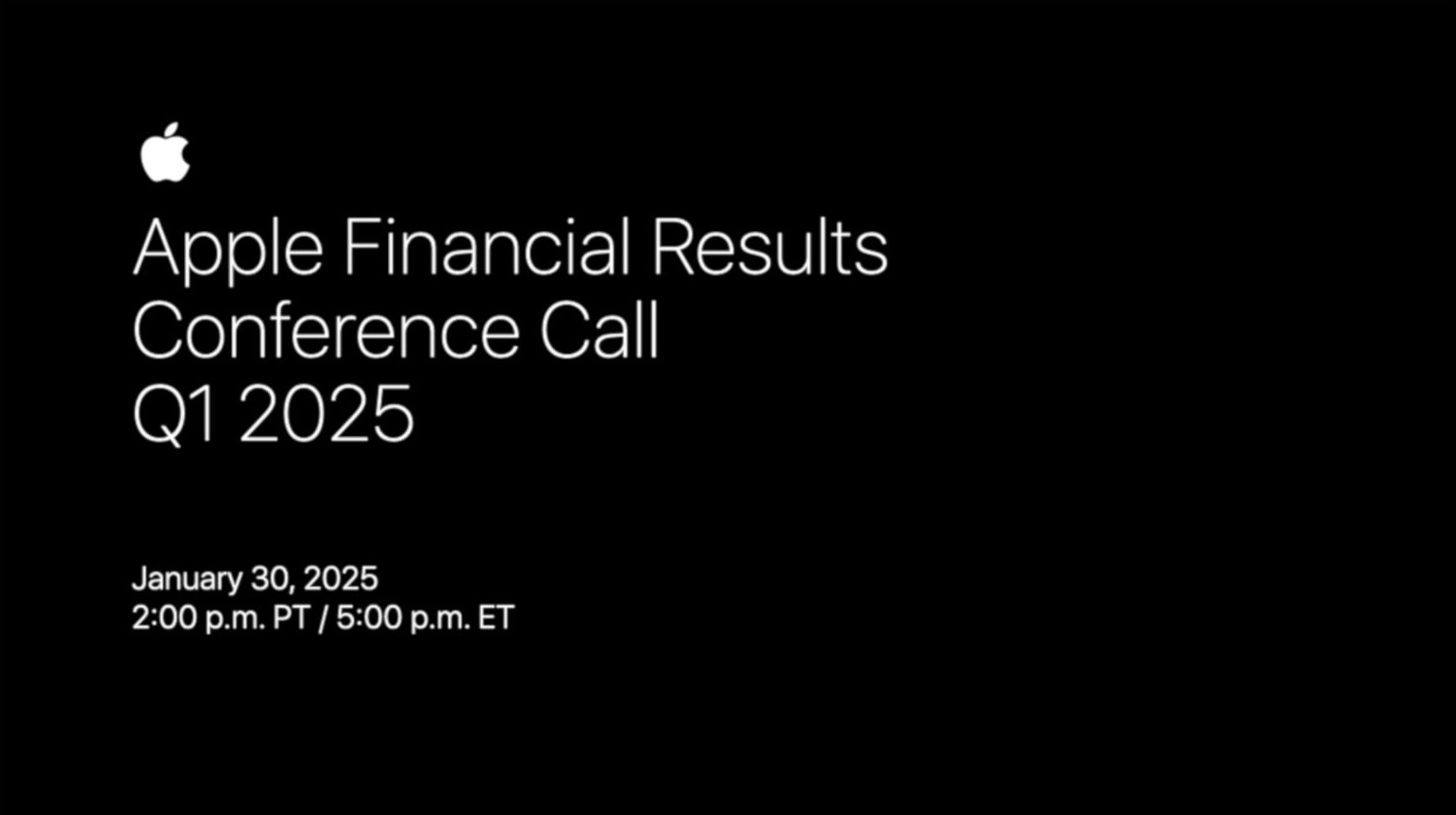 Apple financial result conference call q1 2025 background