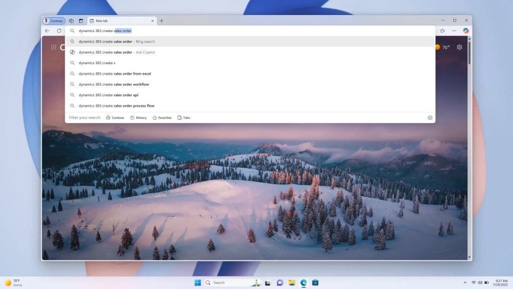 Copilot Ai Powered Search on Microsoft Edge
