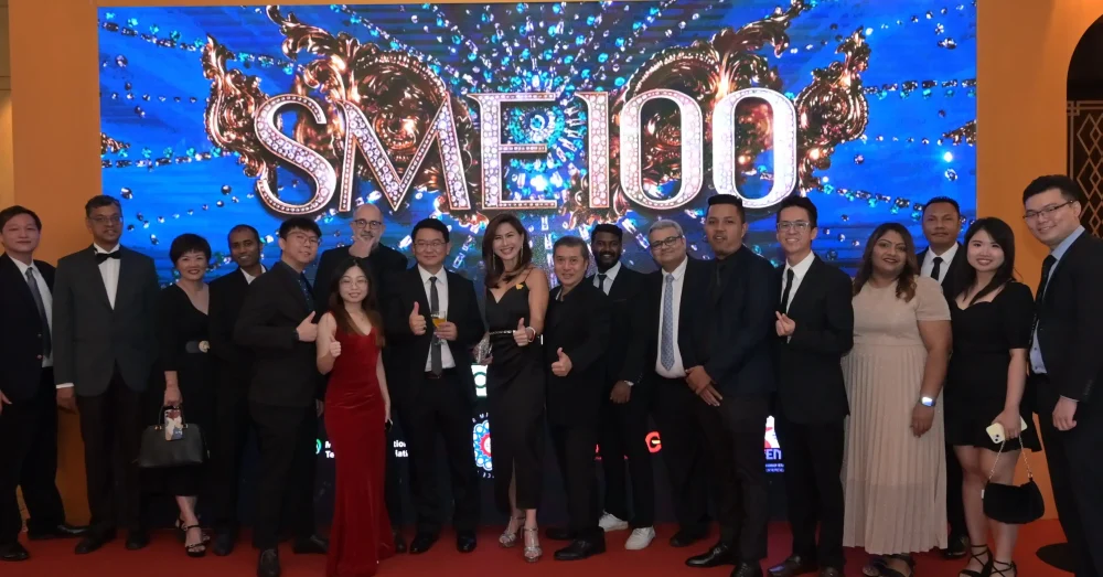 All CHN staff taking group photo after the device as a service event